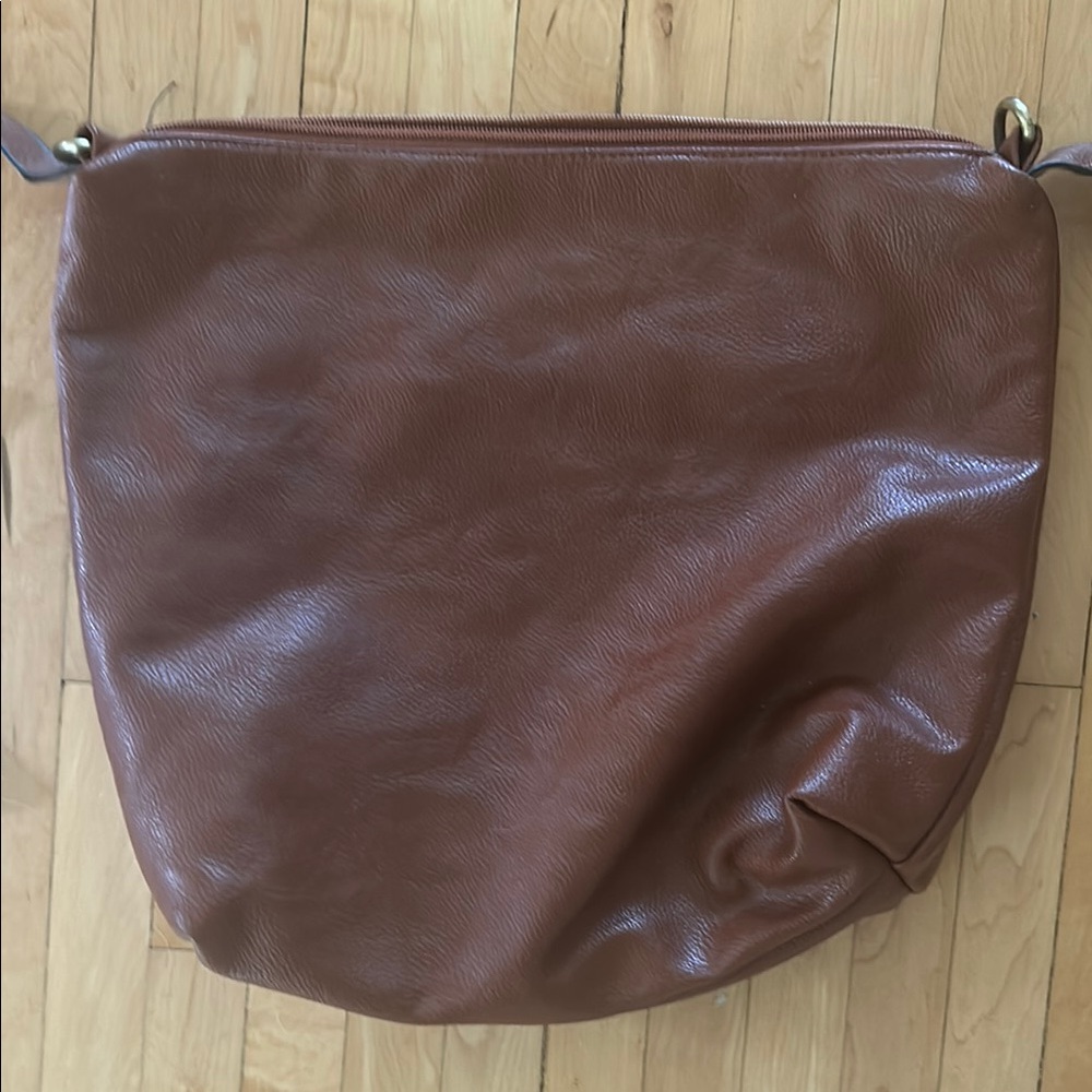 Brown Leather pouch or crossbody Bag